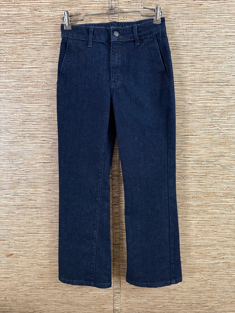 Uniqlo Jeans Women’s XXS Dark Blue Straight Crop Stretch